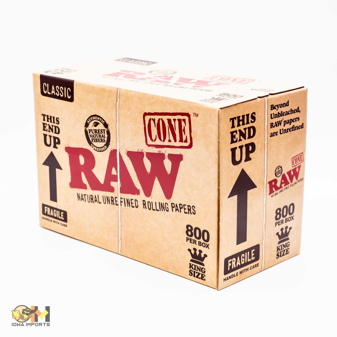 RAW PRE-ROLLED KING SIZE CONE 800 PIECES