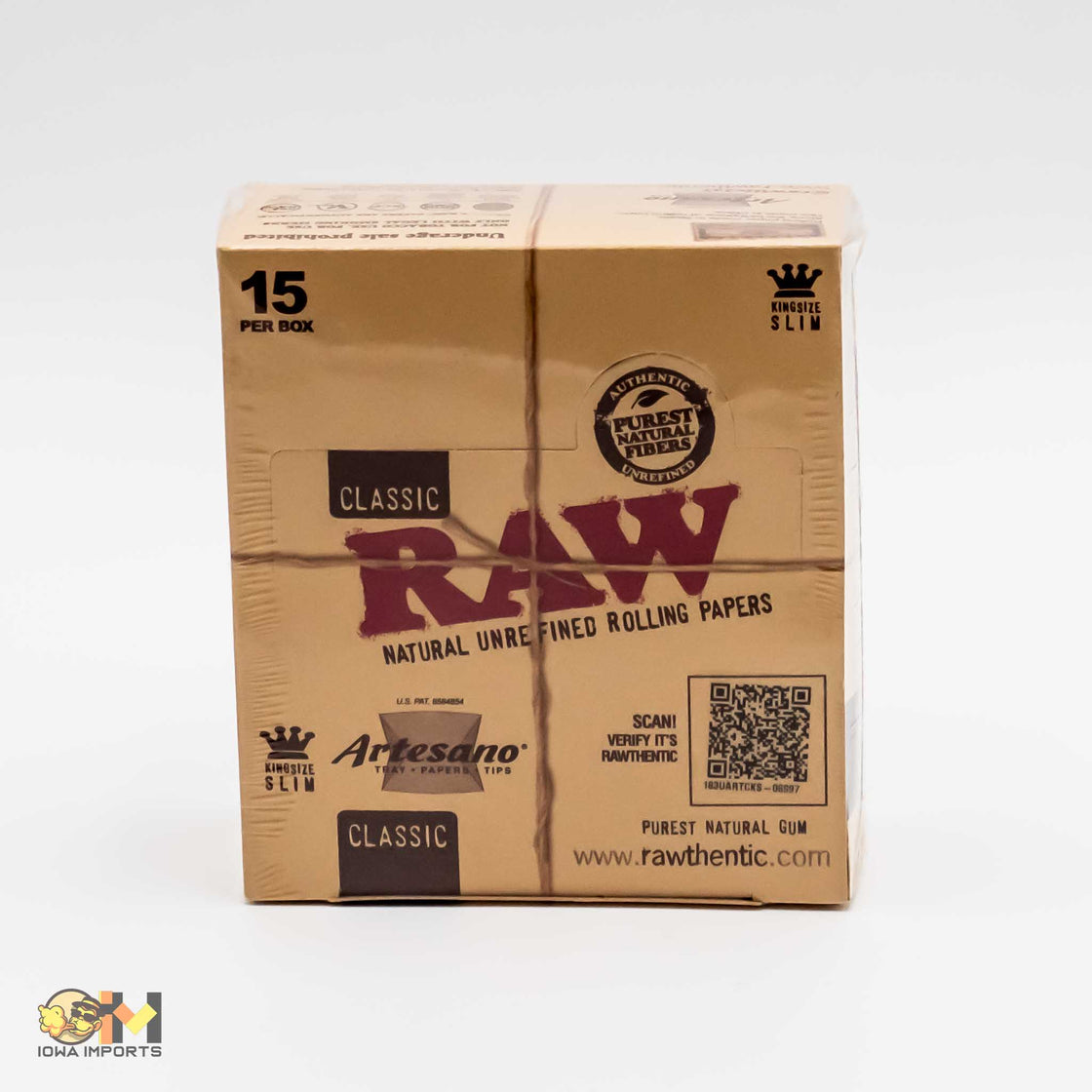 RAW ARTESANO KING SIZE SLIM 15/BX