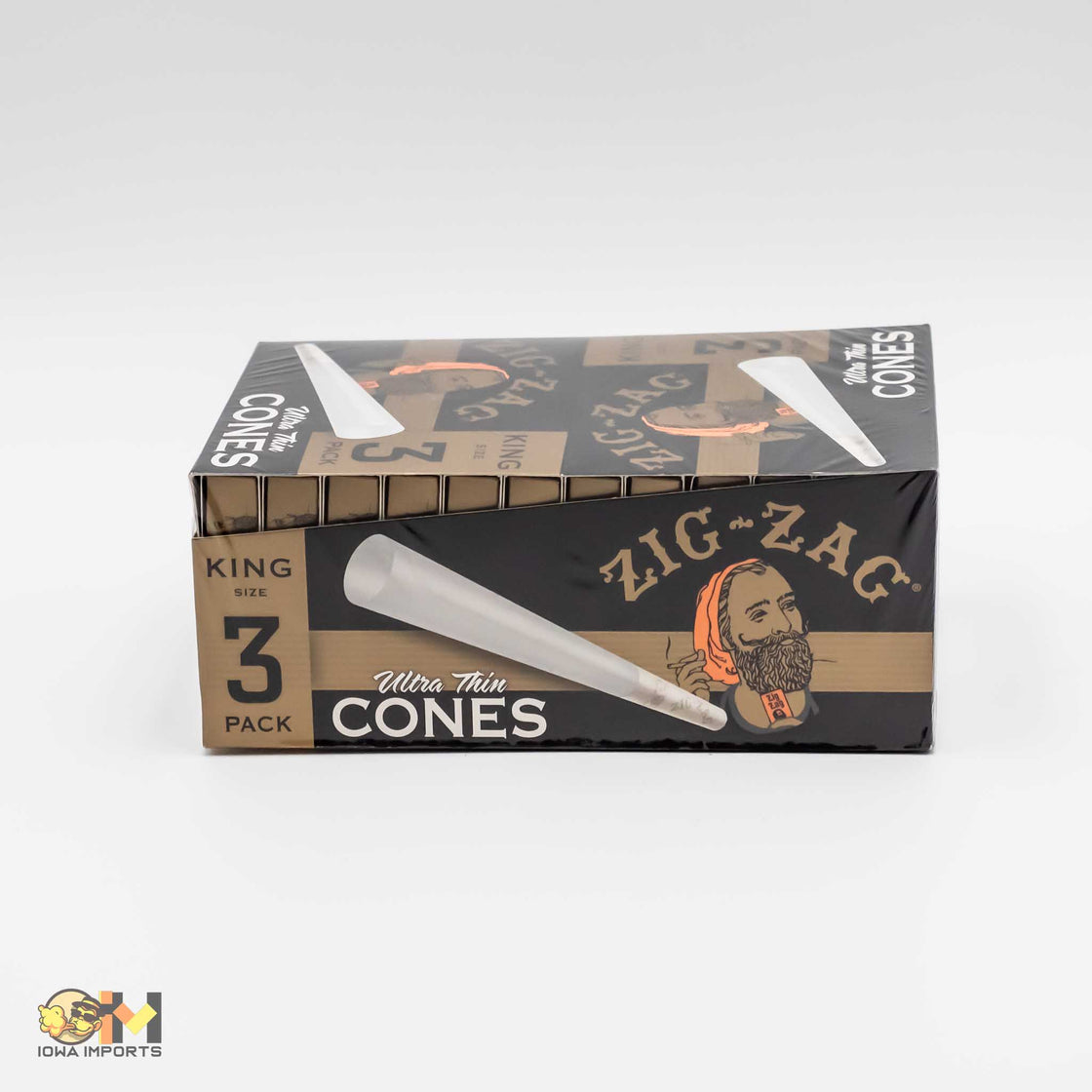 Zig-Zag Ultra-Thin King Size Cone 3pk
