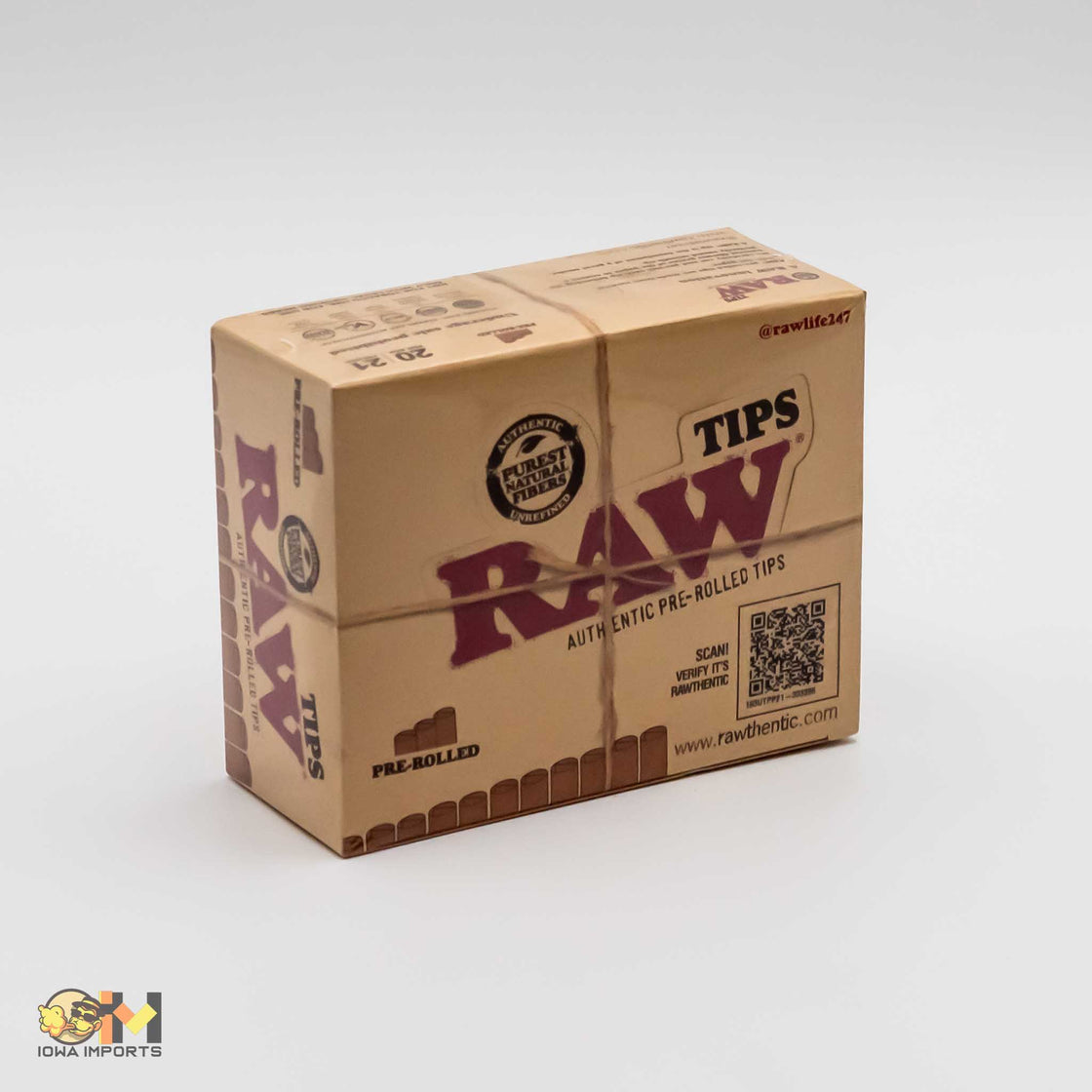 RAW 949 UNBLEACHED PRE-ROLLED TIPS 20PACKS/BOX