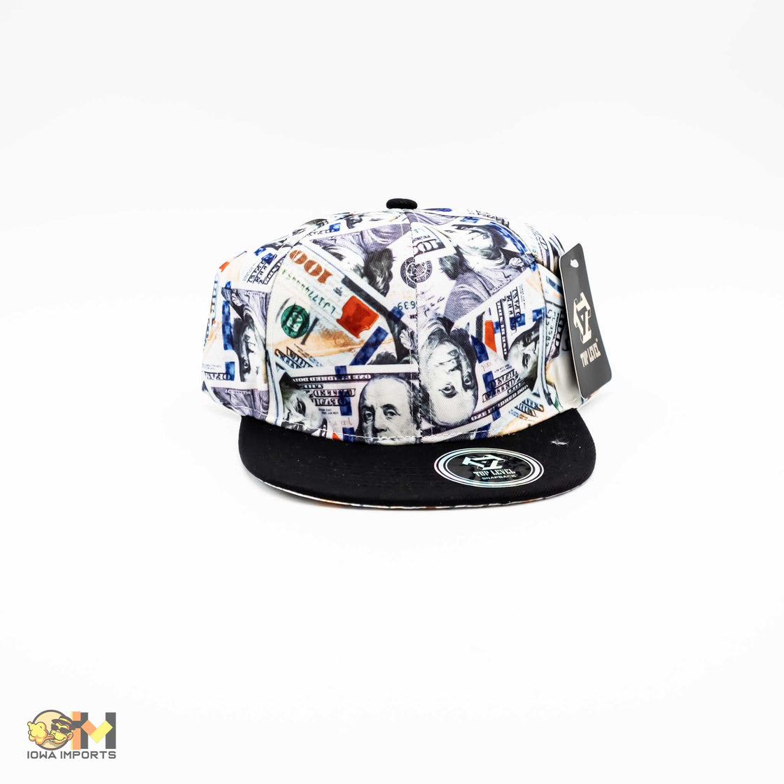 Top Level 100 Dollar Bills Hat