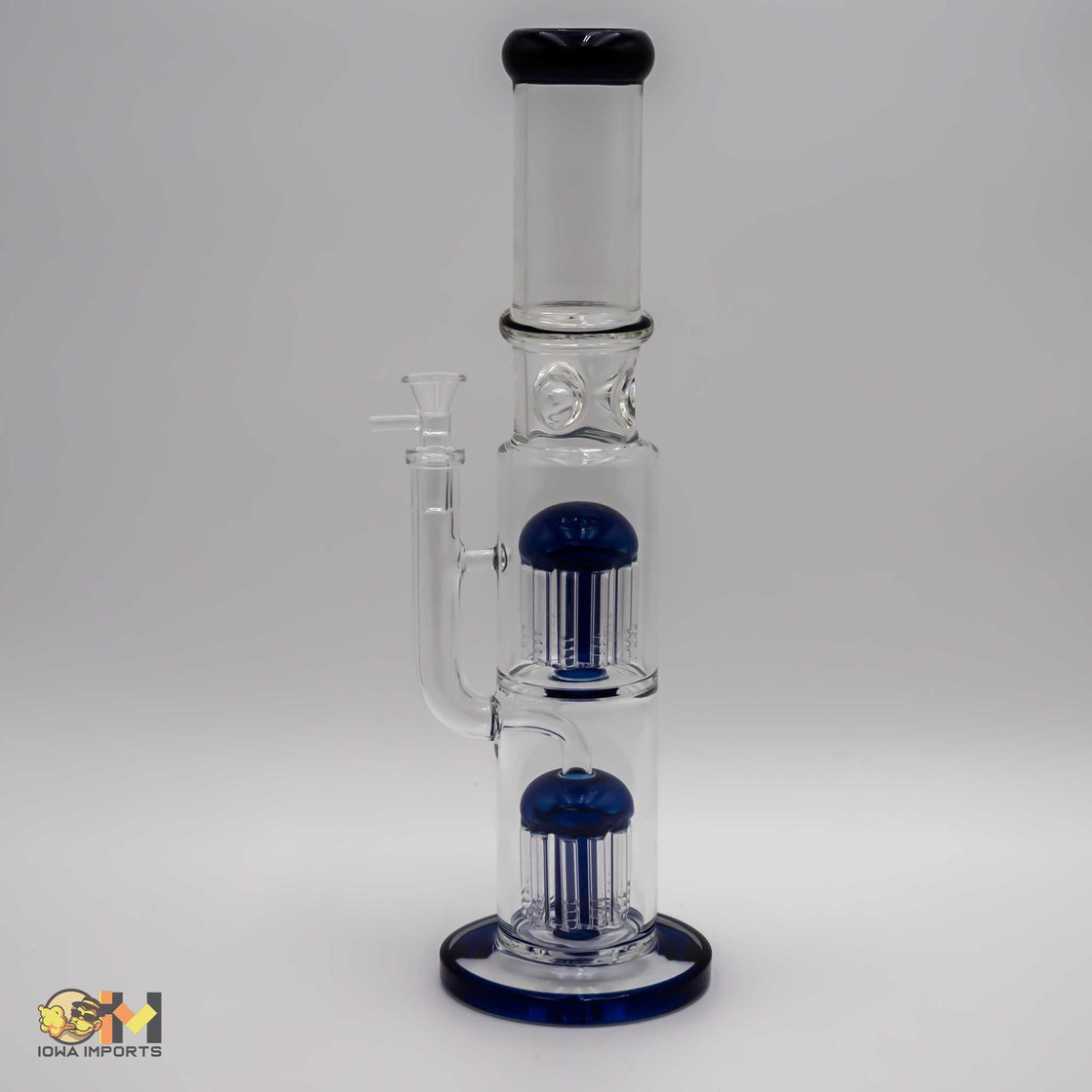 Double Percolator w/ ice catcher water bong