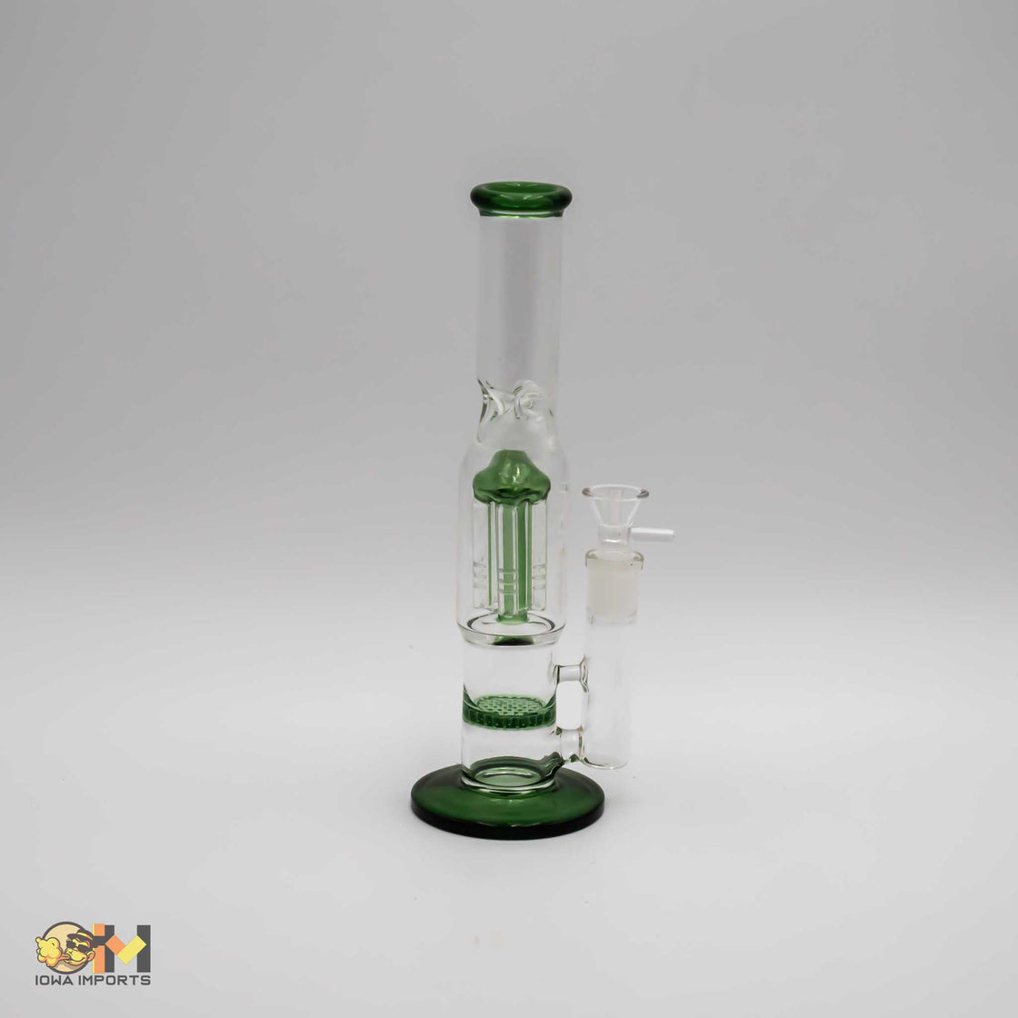 Medium Water Bong W/shower, ice catcher & honeycomb