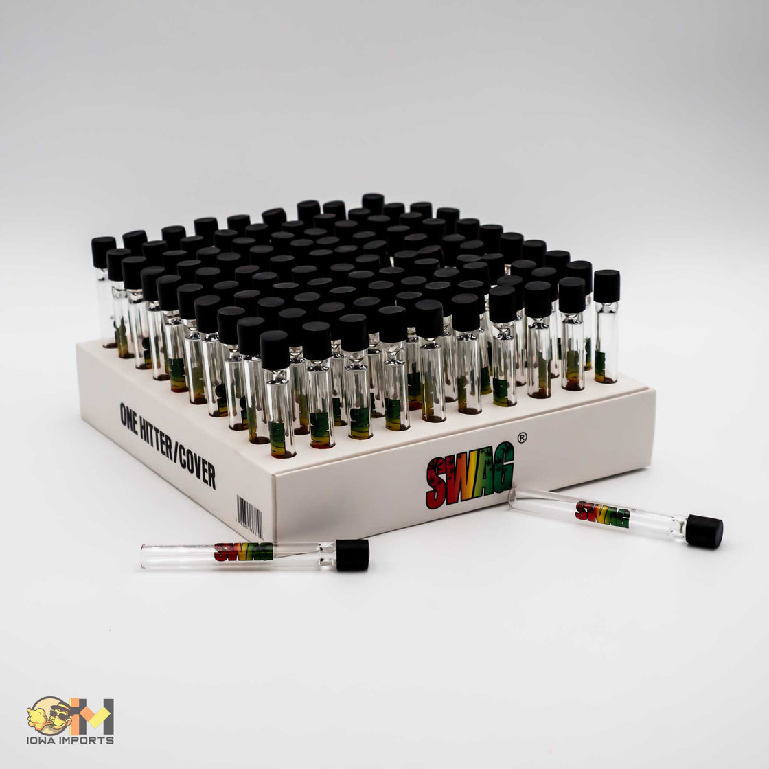 SWAG One Hitter W/Cover 100 ct display