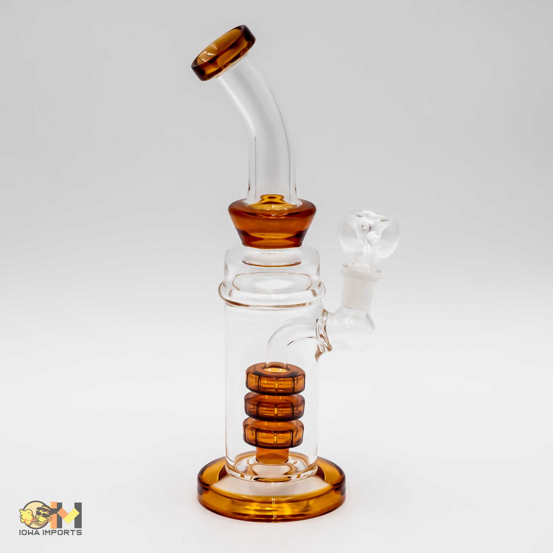 Orange water Bong w/shower