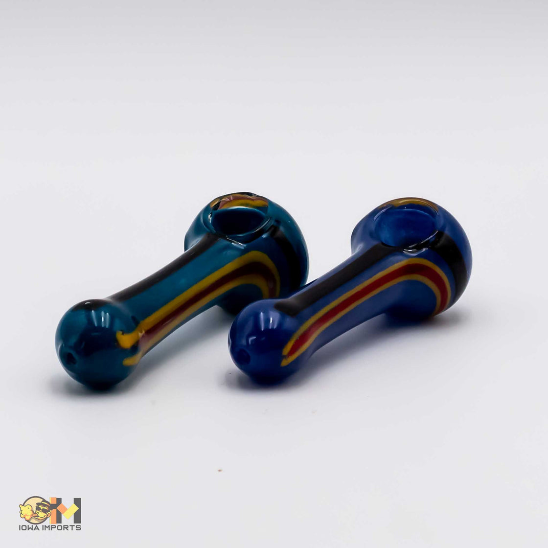 2.5 dark dichro glass hand pipe