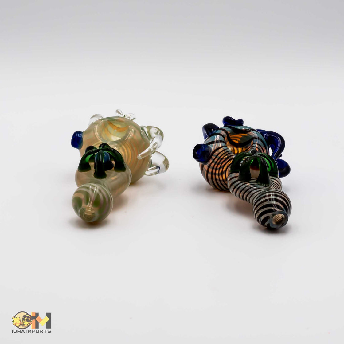 Fancy mix color Glass Hand Pipe