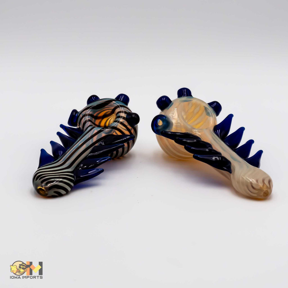 Fancy Shrimp Glass Hand Pipe