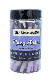 BLAZY SUSAN PURPLE 53MM CONE SHORTYS (50CT JAR)