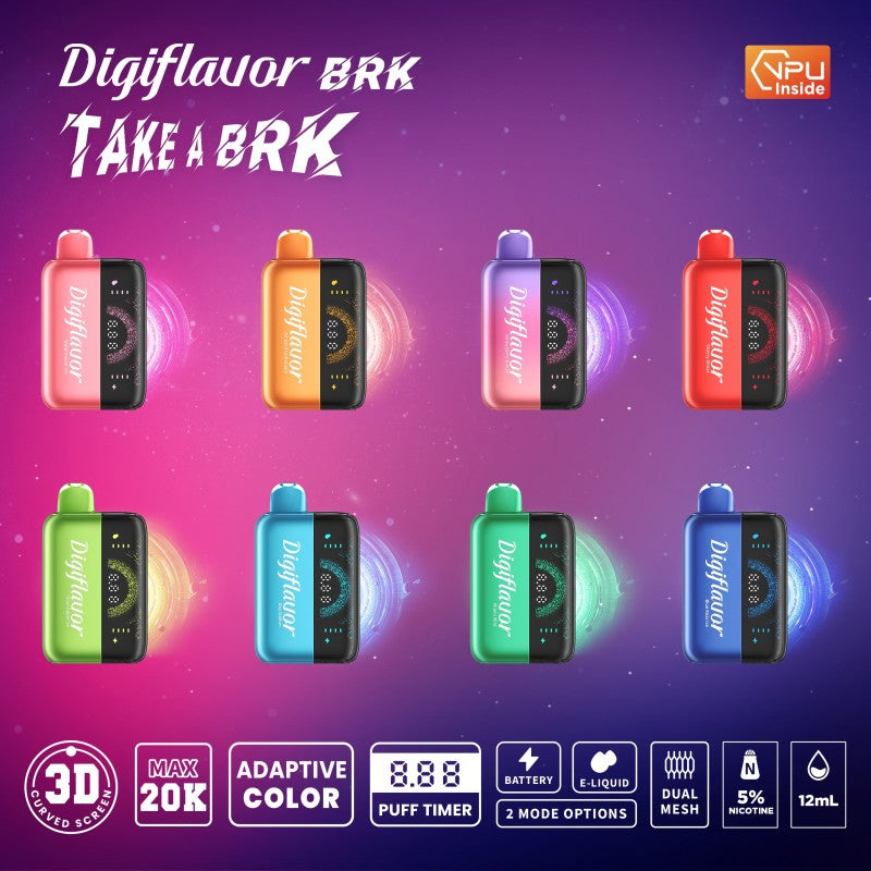 Geek Bar Digi Flavor 20K BRK 5ct / Box Pods