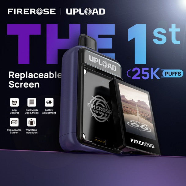 FIREROSE UPLOAD 25K KIT DISPOSABLE 5% WITH REPLACEABLE SCREEN