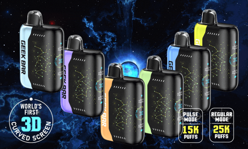 GEEK BAR PULSE X 5% DISPOSABLE (90ML) REG. MODE - 25K & PULSE. MODE - 15K PUFFS 5CT/ BOX