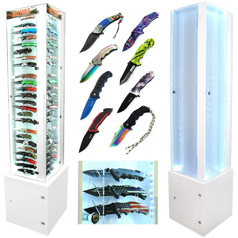 KNIVES, 4 SIDE, FLOOR, LED, TURNTABLE, 96 SET