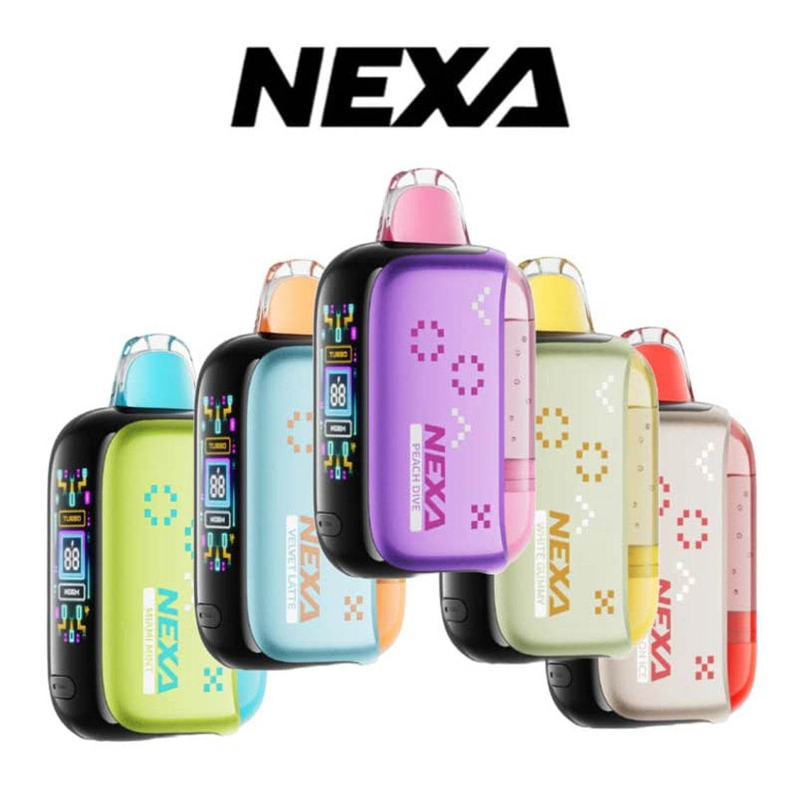 NEXA PIX 5% DISPOSABLE (80ML) TURBO MODE - 20K & NORM. MODE - 35K PUFFS 5CT/ BOX