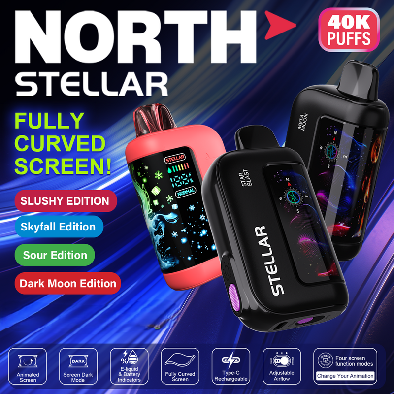 NORTH STELLAR 5% DISPOSABLE (100ML) 40K PUFFS 5CT/ BOX