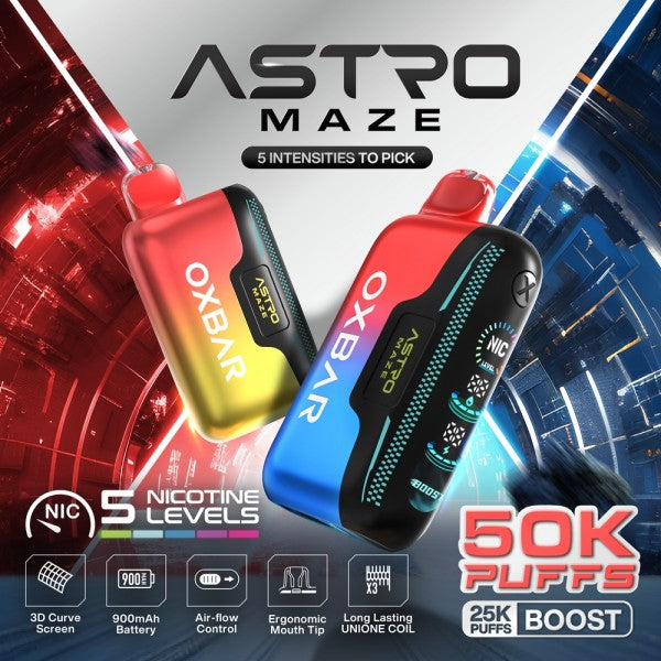 OXBAR Astro Maze 50K Disposable 5%  5ct / Box