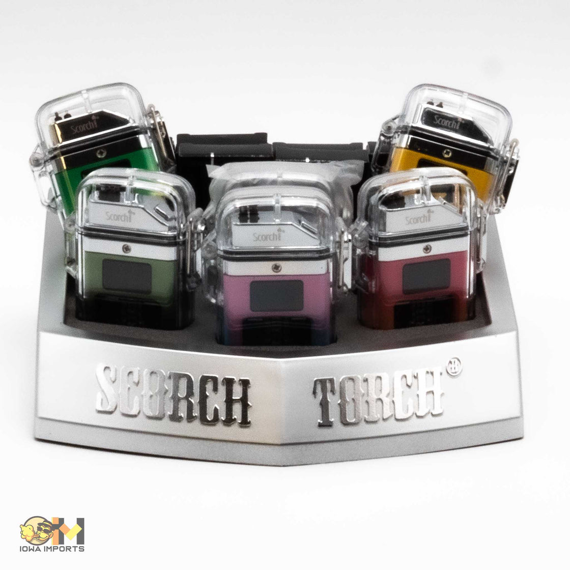 61707-1/Scorch Torch/Dual Arc Usb-C Lighter/waterproof case/18" lanyard/3"H-2.25"W/6ct