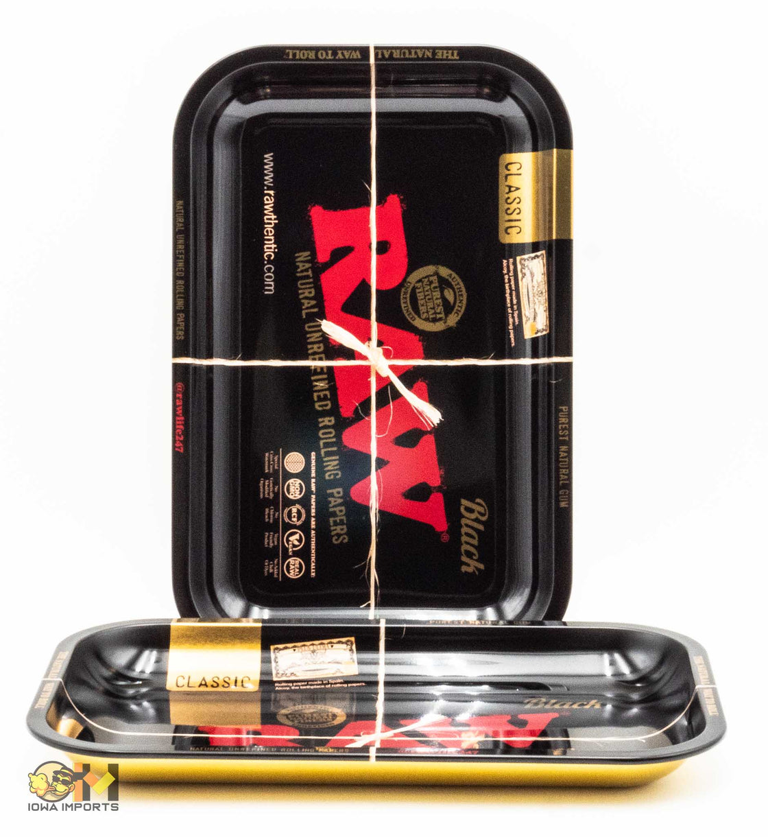 RAW BLACK ROLLING TRAY