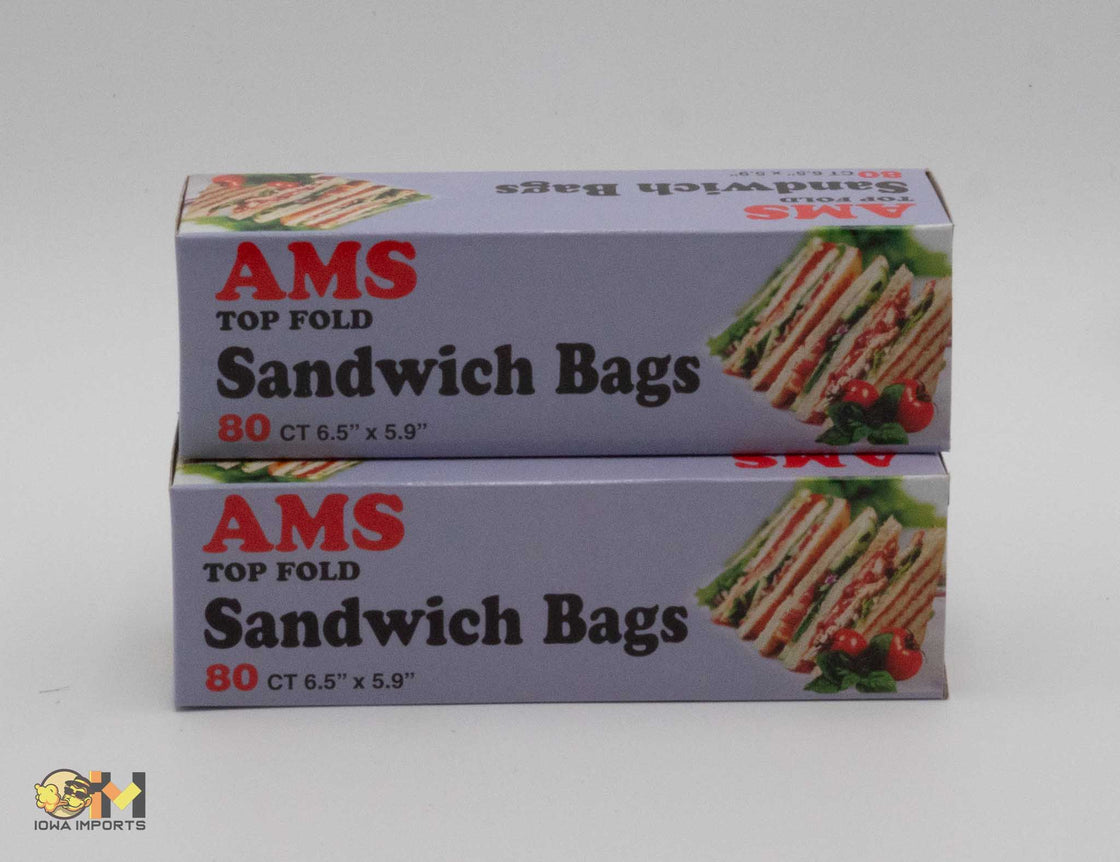 Sandwich Bags Top Fold 80 count..36ct / Case