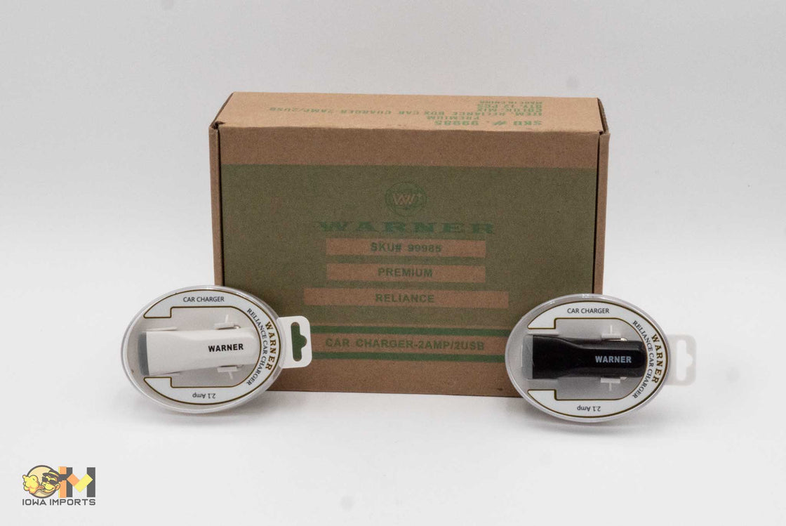 99985 Warner Deluxe Reliance Car Charger (Oval) 12ct