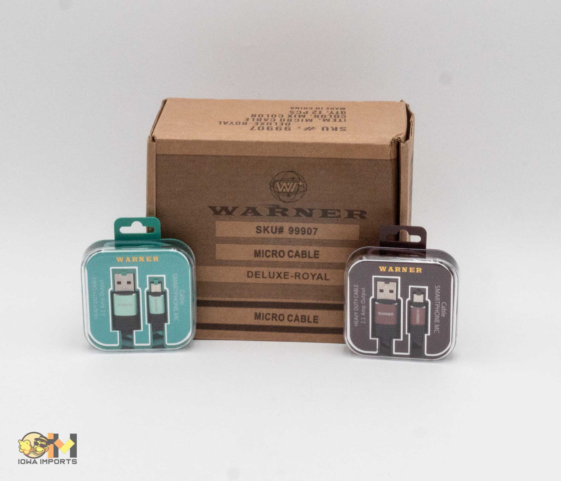 99907 WARNER DELUXE ROYAL MICRO CABLE 12CT