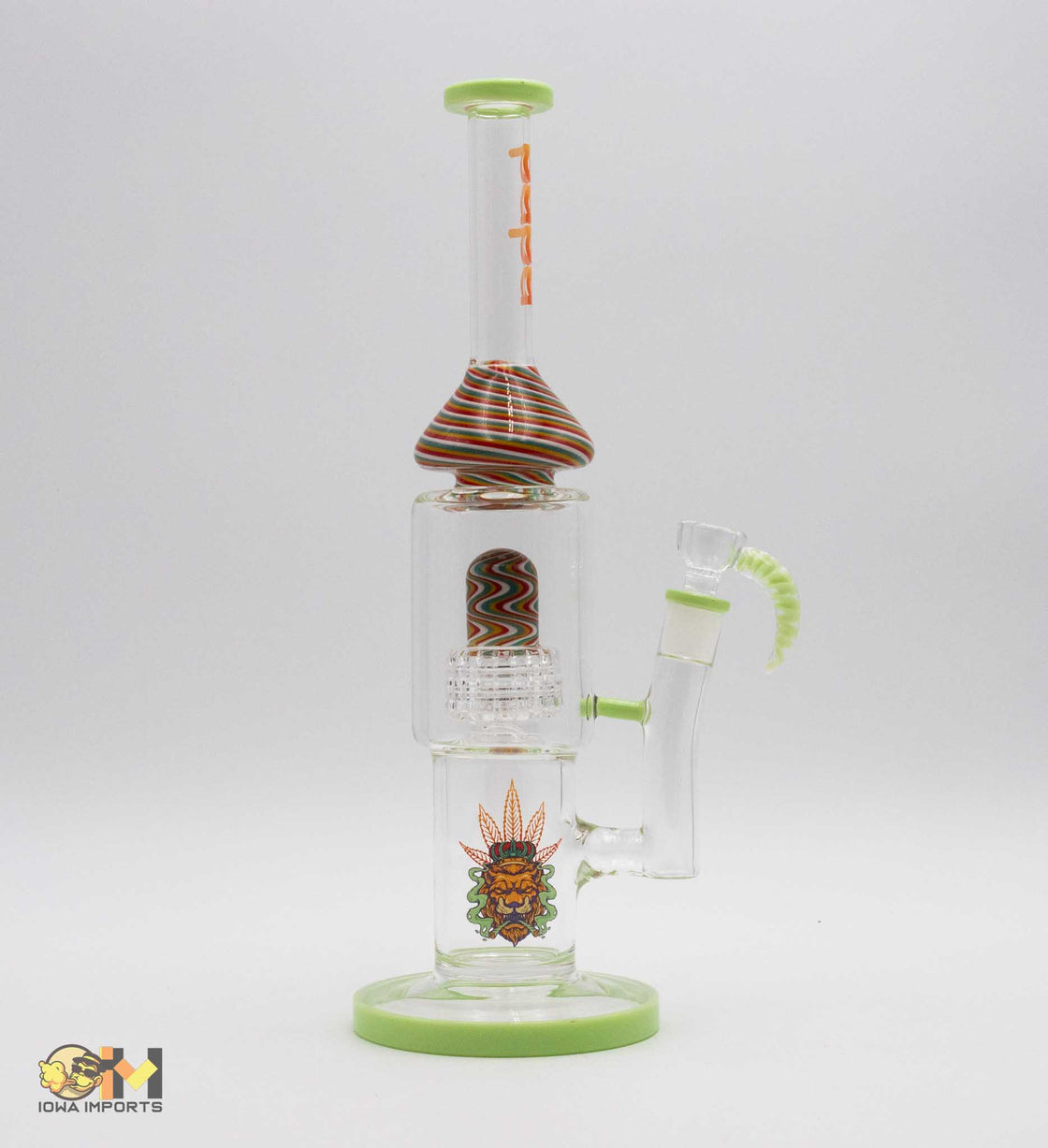 COLOR WATERPIPE SLIME GREEN- PH022