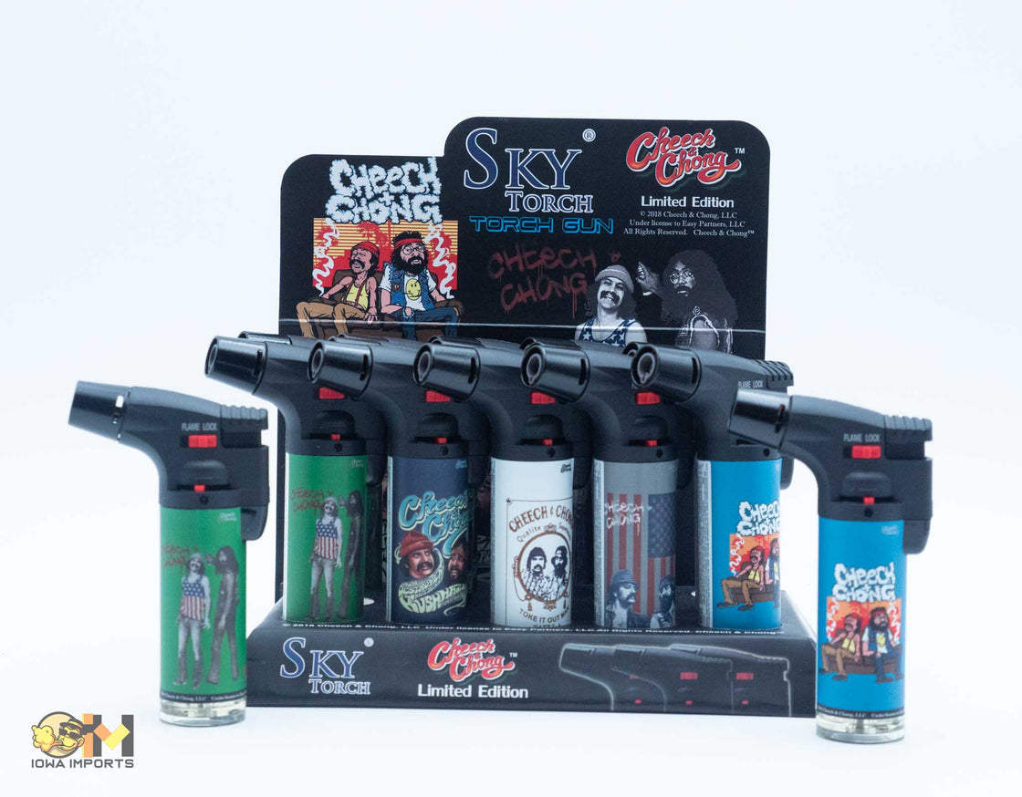 SK101CC-SKY 4"Cheech & Choong Side Torch 15ct