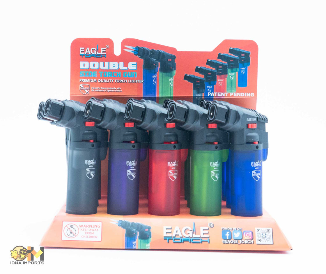 Eagle Torch Double Flame Torch Gun Lighter PT188DT,15ct
