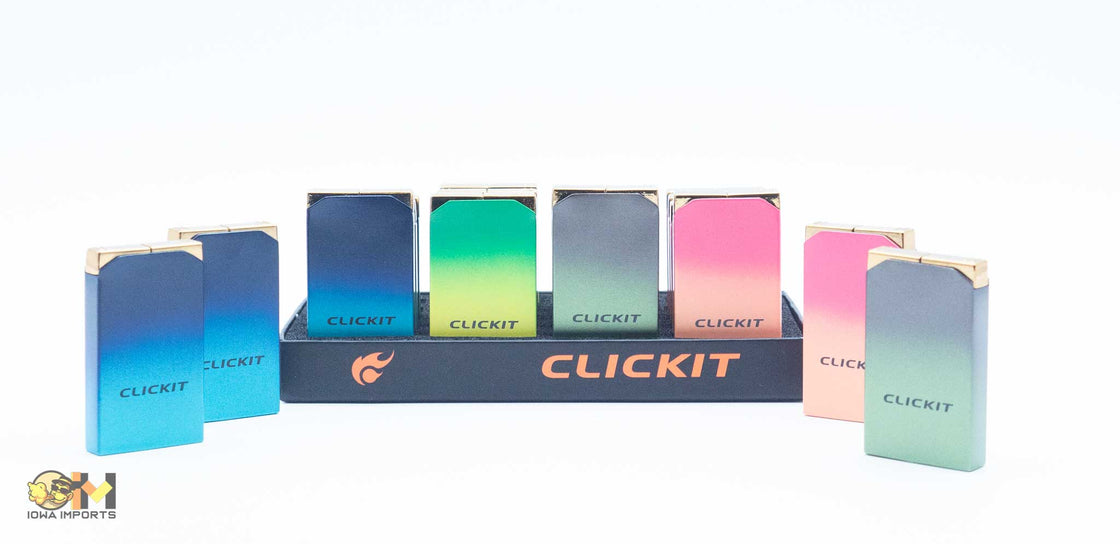 GH-7411/Clickit-Torch & Flame 2 in 1 Lighter, 20ct