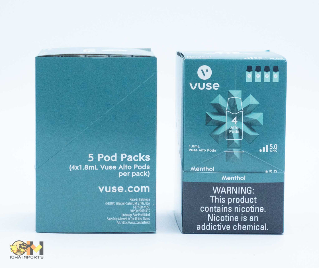 ALTO Pods %pk VUSE-Menthol 5.0% 4Pkt