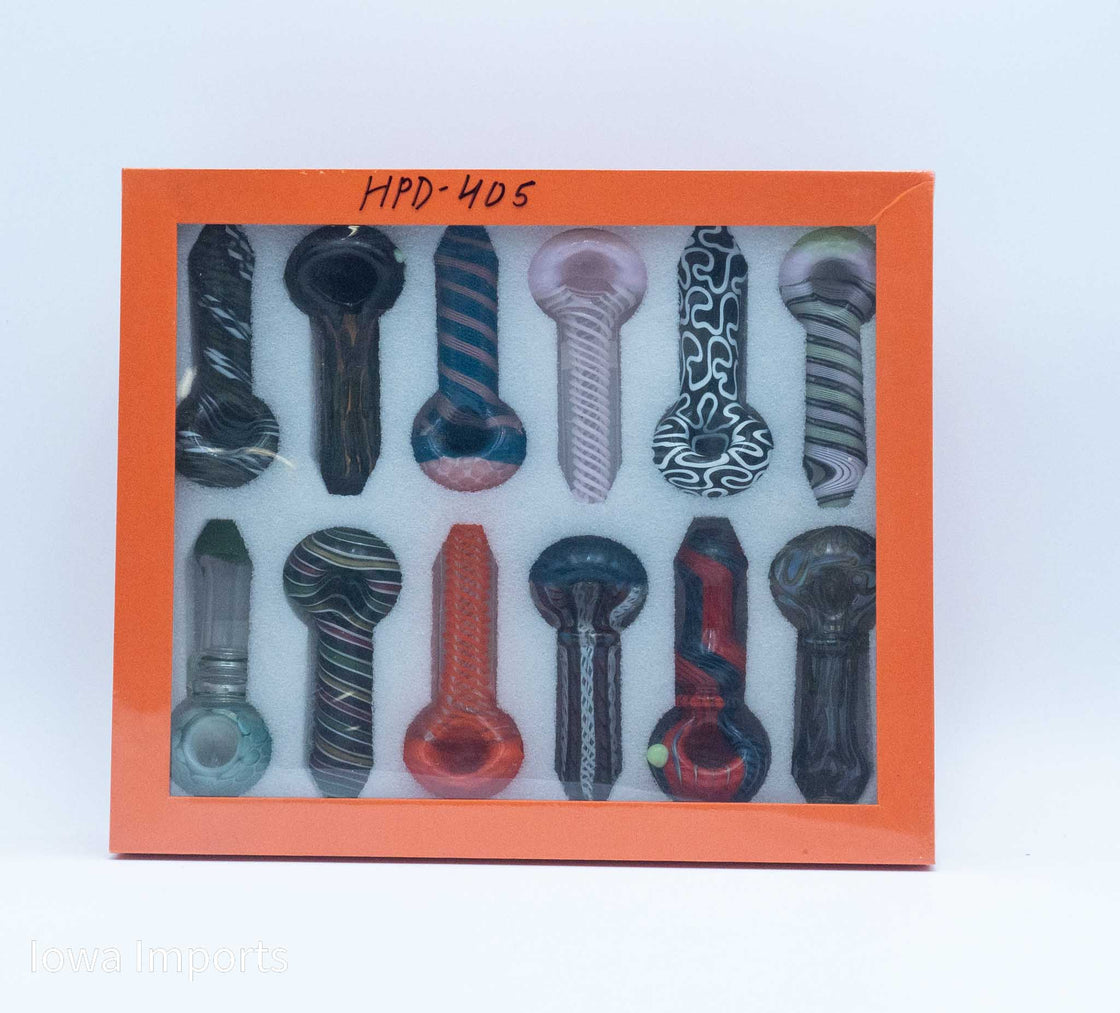4" Apex Hand Pipe Premium 12 Ct / Display HPD 405