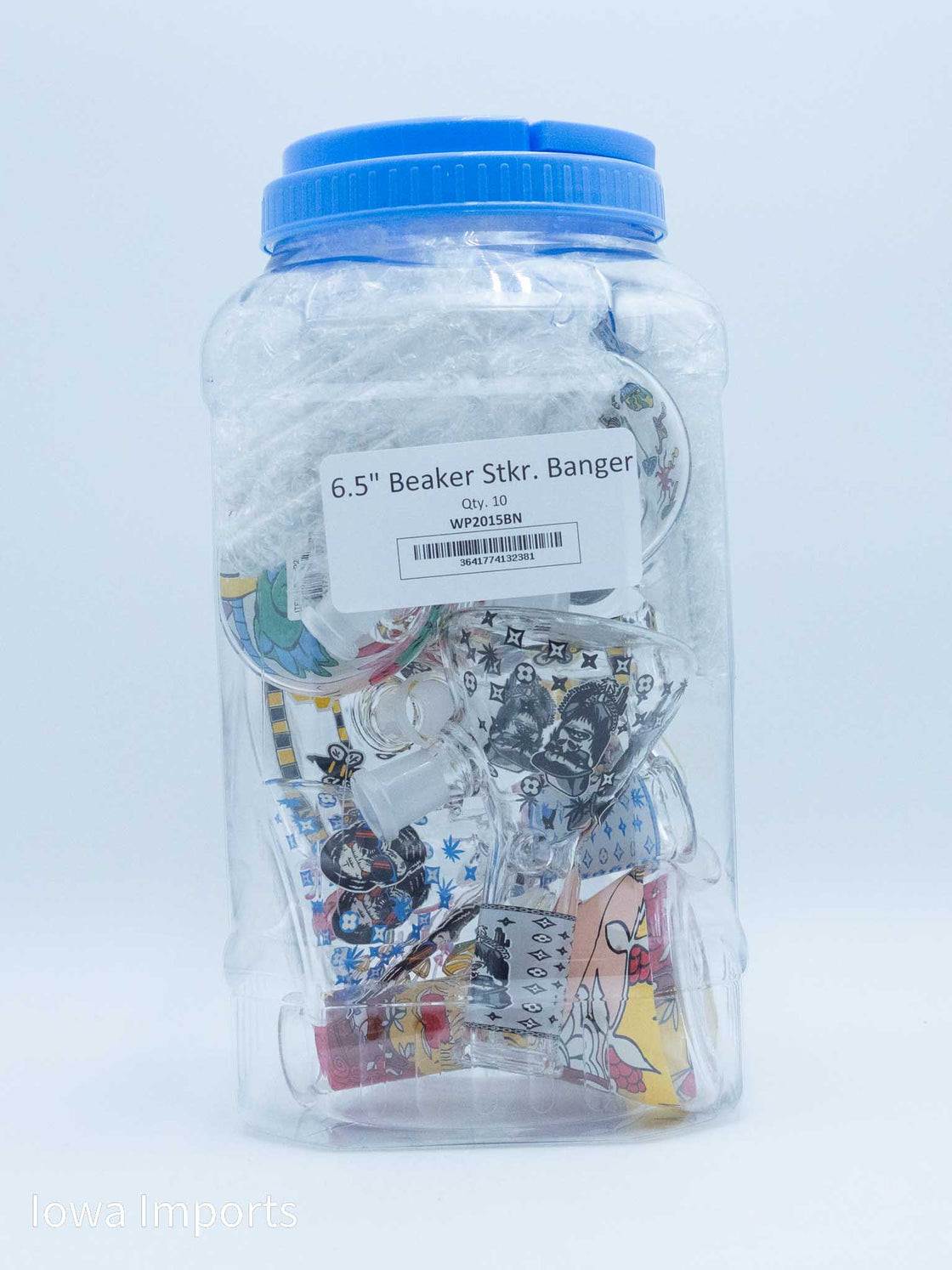 6.5' Beaker with Sticker & Banger 10CT WP2015BN