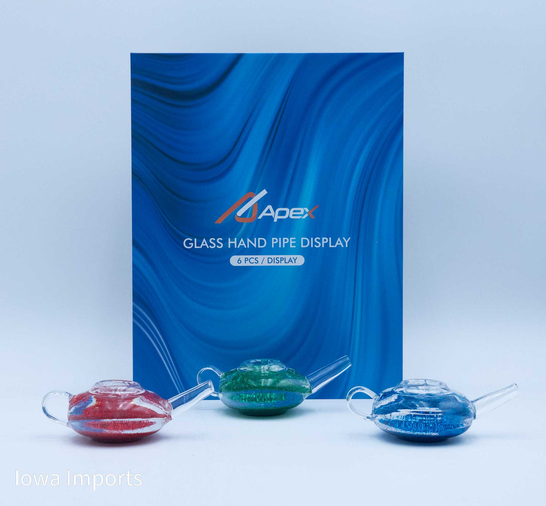 Magic Lamp Shaped Hand Pipe 6ct / Display HPD 48