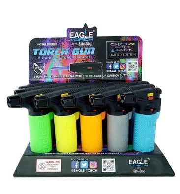 PT101GD- Eagle Torch Glow in Dark Torch Gun15Pcs/Display