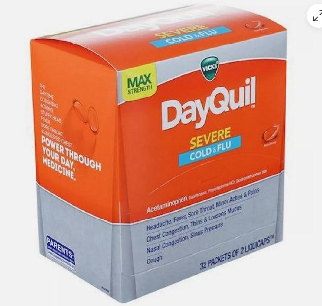 DAYQUIL SEVERE COLD & FLU LIQ. GEL 32CT PACK OF 2