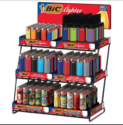 BIC LIGHTER MIX-6 TIER DISPLAY 320CT