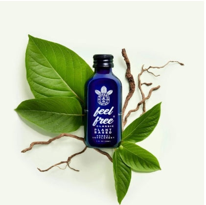 FEEL FREE CLASSIC KAVA ROOT + KRATOM LEAF HERBAL SUPPLEMENTS TONIC 2OZ 59ML12CT/ BOX