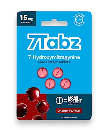 7TABZ HYDROXY PURE KRATOM LEAF EXTRACT 15MG PER TABLET 4PK 10CT/ BOX
