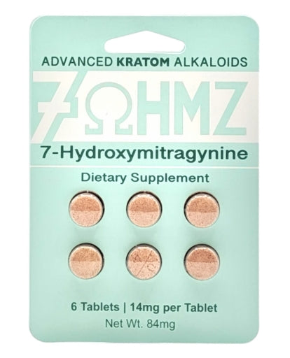 7 OHMZ HYDROXY ADVANCED KRATOM ALKALOIDS 14MG PER CAPSULES 6PK 20CT/ BOX