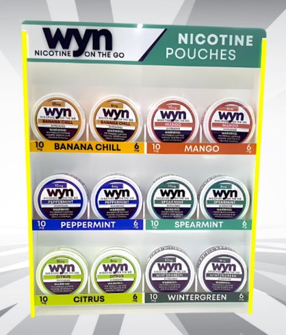 WYN Nicotine Pouches Counter Display 60 Ct