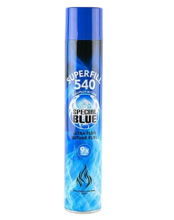SPECIAL BLUE 9X SUPERFILL ULTRA PURE 540ML BUTANE 12CT/ BOX