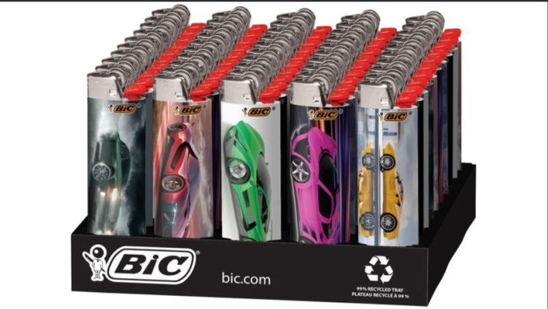 BIC SUPER CARS LIGHTER 50CT