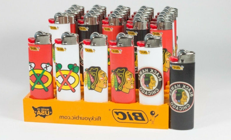 BIC TEAM BLACK HAWKS CHICAGO LIGHTERS 50CT