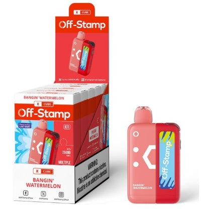 OFF STAMP X CUBE BY LOST MARY 5% DISPOSABLE KIT (90ML) 25K PUFFS 5CT/ BOX