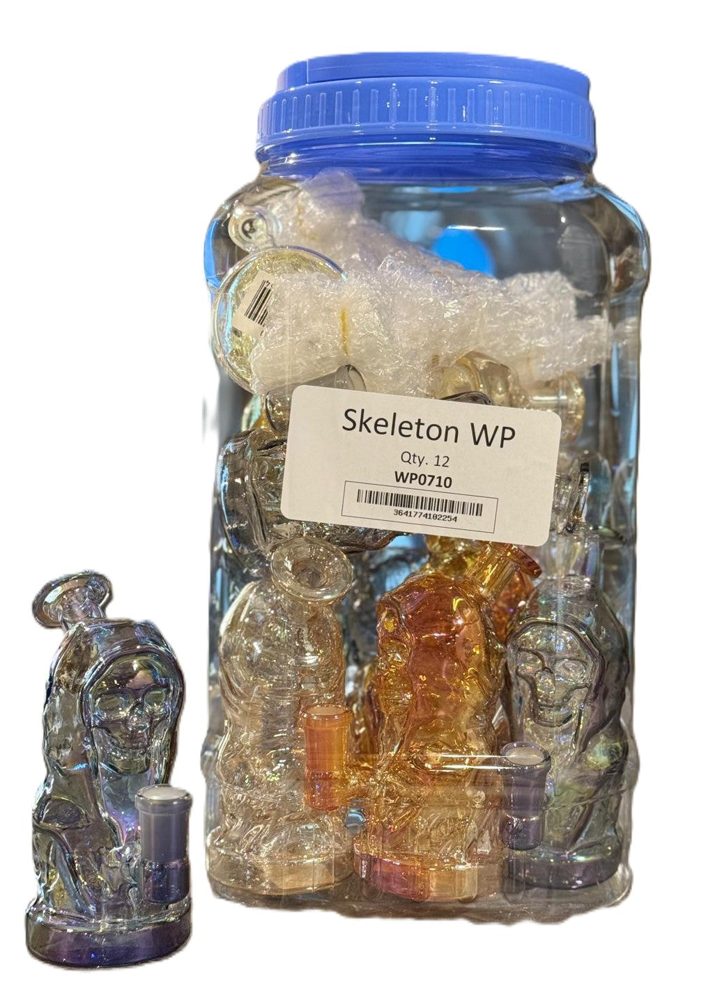 WP0710- Skeleton Water Pipe 12ct/Jar