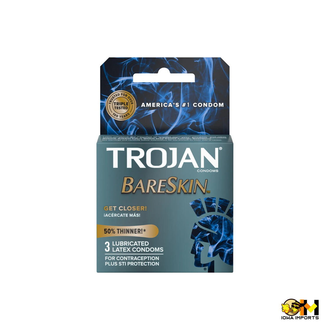 TROJAN BARESKIN 3S/6ct