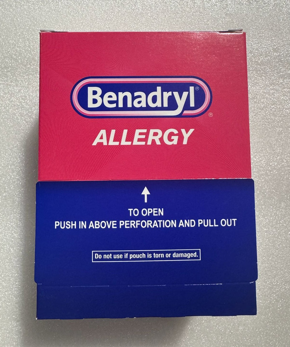 Benadryl Allergy 20 Packets 25mg