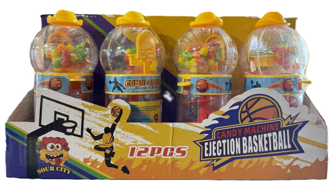 Sour City Candy Machine Ejection Basketball Candy Toy 12CT/Display
