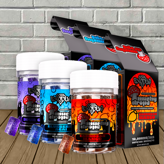 Exodus Mushy Drops Gummies 10000mg/Jar [ 20pcs/Jar ] 6ct