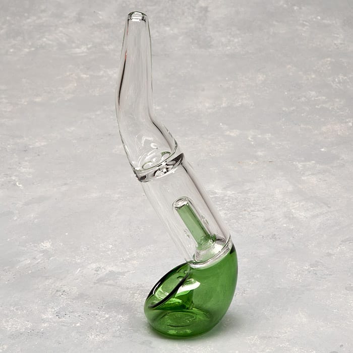P-1582 7 Inch Sherlock Percolator J- Shape Pipe 15ct/Jar